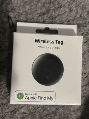 Wireless Tag - Black Apple Find My Compatible GPS